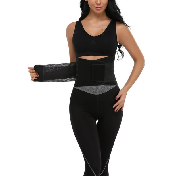 Breathable Sweat Belt Waist Cincher Trimmer Body Shaper Girdle Fat Burn Belly Slimming Band for Weight Loss Fitness Workout Jueachy Waist Trainer Belt for Women 